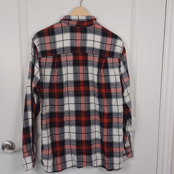 Woolrich Cotton Flannel Shirt Men's Medium Red Plaid Countryside Workwear - Picture 2 of 5